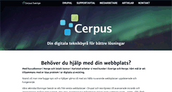 Desktop Screenshot of cerpus.se